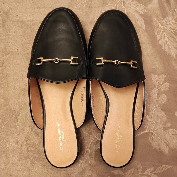 cloudwalkers Shoes - Cloudwalkers by Avenue Autumn Black Mules, Size 11W, Excellent Used Condition!